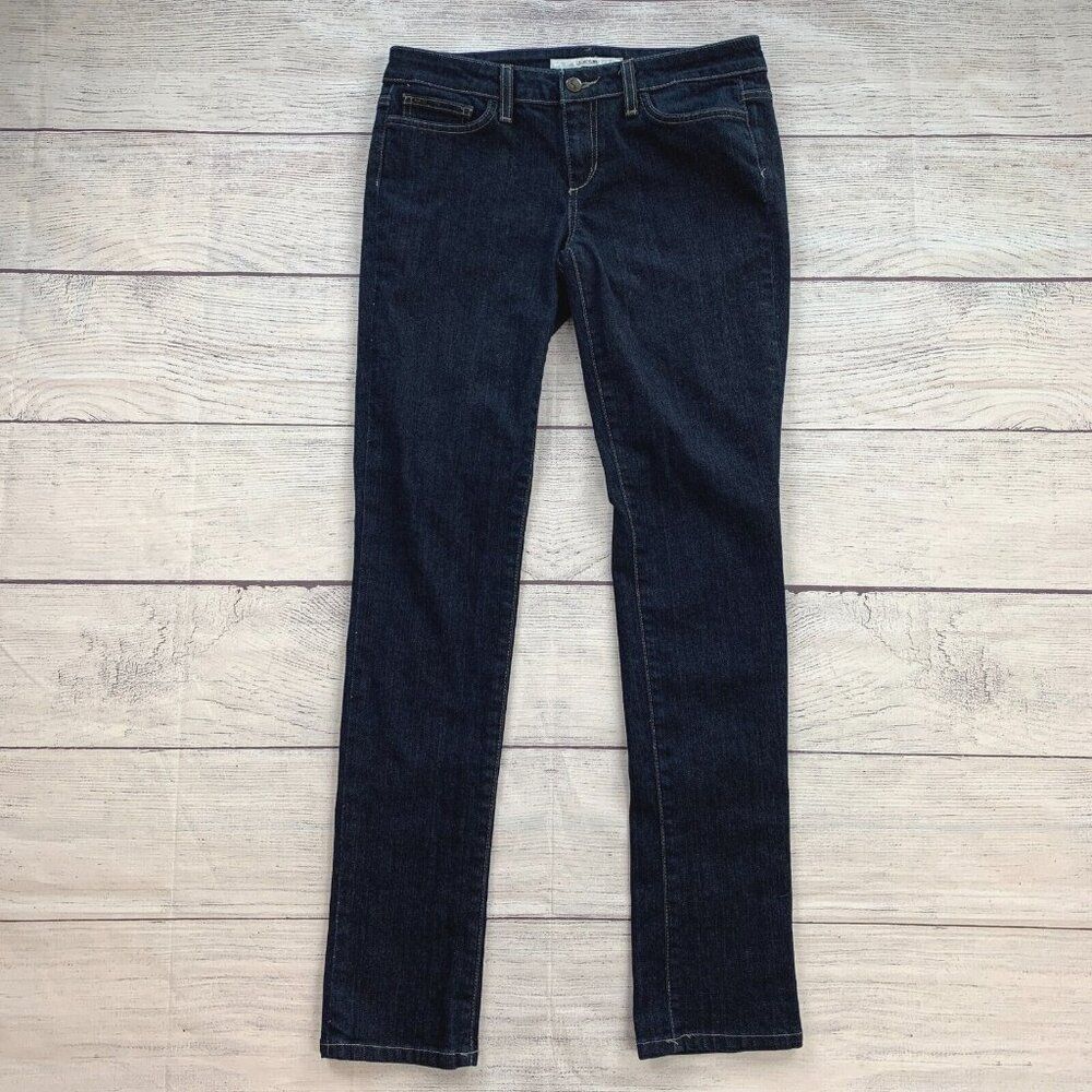 Joe's Jeans 28 6 Cigarette Dark Wash Slim Leg Stretch Inseam 32.5"